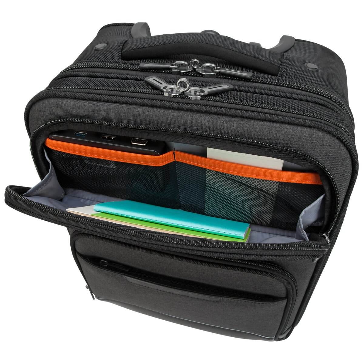 CitySmart 12-15.6” Compact Under-Seat Roller - Black/Grey - Image 11