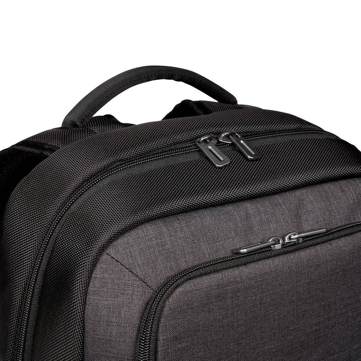 CitySmart 12.5 13 13.3 14 15 15.6" Essential Laptop Backpack - Black/Grey - Image 4