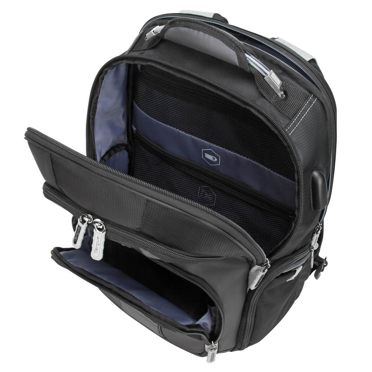 DrifterTrek 11.6-15.6" Laptop Backpack with USB Power Pass-Thru - Black - Image 12