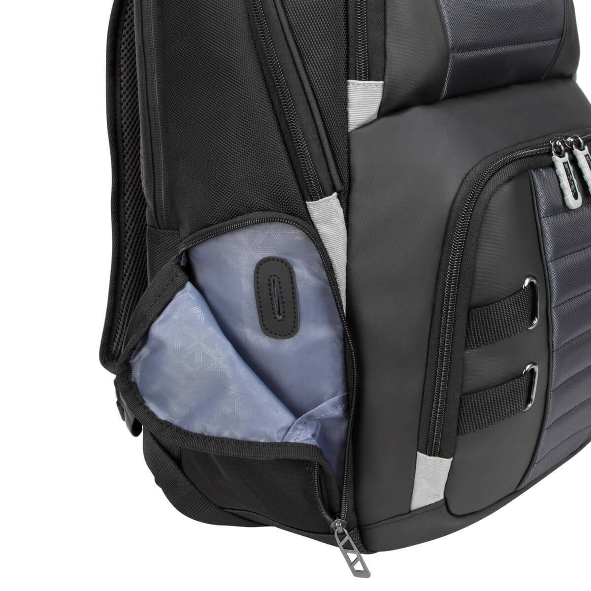 DrifterTrek 11.6-15.6" Laptop Backpack with USB Power Pass-Thru - Black - Image 5